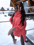 ELYNDI extended wool sweater - CORAL PRE-ORDER
